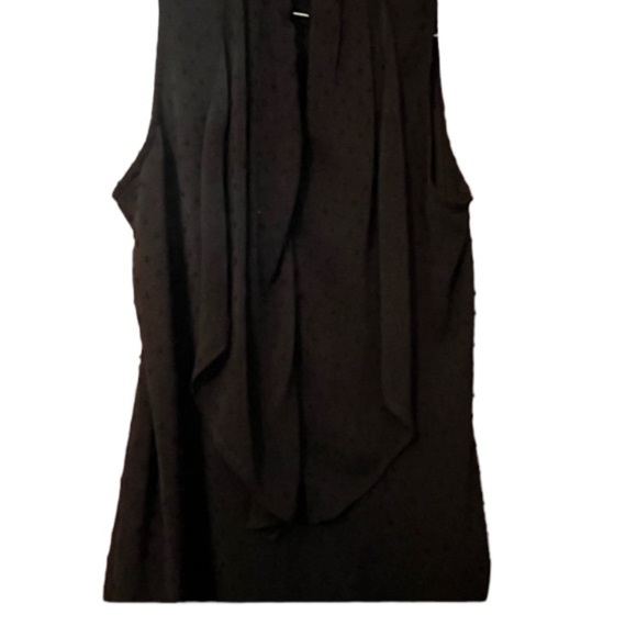 Daniel Rainn Adonis Halter Blouse Black Polka Dot Ruffle Collar Sz XS Women - Picture 2 of 8